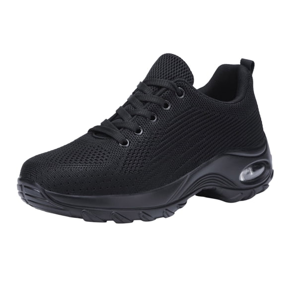 NOKIO Womens Running Shoes Non Slip Womens Tennis Shoes Womens Walking Shoes Mesh Air Cushion Sneakers for Gym Workout Sports Thick Sole Non Slip Fly Woven Mesh Breathable Comfortable Shoes