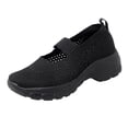 thumbnail image 1 of NOKIO Womens Slip-On Walking Shoes Summer Breathable Mesh Shoes Running Shopping Flat Comfort Wedge Platform Loafers Casual Shoes Women's Hollow Out Wedge Sport Shoes, 1 of 9