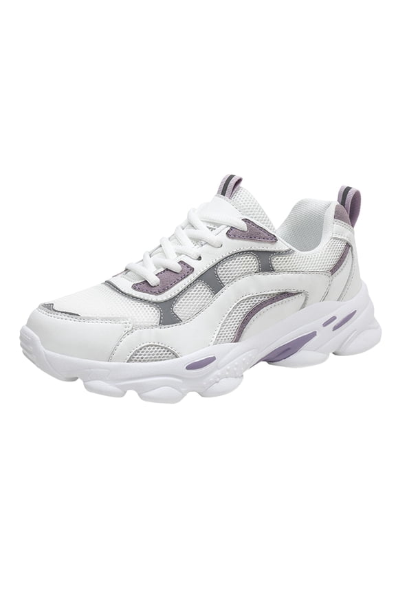 Womens Walking Shoes Non Slip Sneakers Comfortable Tennis Running Shoes Women Lace Up Running Shoes Sports Shoes White Sneakers Ladies Sneakers Mesh Breathable Light Casual Shoes