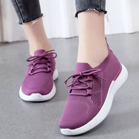 NOKIO Womens Walking Shoes Slip On Lightweight Memory Foam Cheer Sneakers for Tennis Gym Running Workout Yoga Women Wedge Sneakers Mesh Socks Casual Outerwear Women Shoes