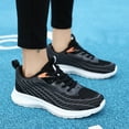 thumbnail image 1 of NOKIO Womens Walking Shoes Slip On Tennis Running Shoes Memory Foam Lightweight Work Sneakers for Indoor Outdoor Gym Breathable Comfortable Thick Sole Non Slip And Lace Up Shoes, 1 of 8