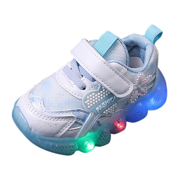 NOKIO Youth Light-Up Athletic Trainers Girls And Boys Spring Summer And Autumn Children's Sports Shoes For Small And Medium Sized Children's Toddler Shoes Flashing Light Casual Sports Shoes