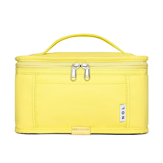 NOL Natural Organic Lifestyle Small Lunch Bag Mini Lunch Box Insulated Lunch Bag for Men/Women Leakproof Cooler Tote Bag Lightweight Nylon Waterproof Lunch Box For Work,Baby yellow