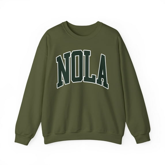 NOLA New Orleans Louisiana Sweatshirt Gifts Crew Neck Shirt Long Sleeve