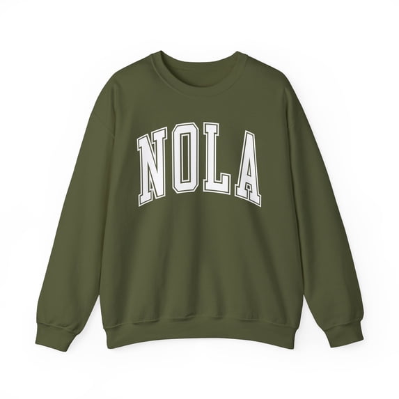 NOLA Sweatshirt Gifts Crew Neck Shirt Long Sleeve Unisex