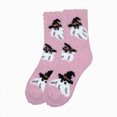 thumbnail image 1 of NOLDARES 1 Pairs Halloween Socks,Funny Novelty Crew Horror Socks Novelty Ghost Stocking Stocking(Z196-Pink), 1 of 3