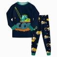 thumbnail image 1 of NOLDARES 2 Piece Boys Pajamas Kids Long Sleeve Top and Pants Pajamas Pjs Sleepwear Set for Toddler Little Boys,3-4 Y, 1 of 5