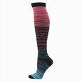 thumbnail image 1 of NOLDARES 20-30mmHg Graduated Compression Socks for Women&Men Circulation-Compression Stockings-Knee High Socks for Support,Hiking,Running Unisex(S004-Hot Pink), 1 of 4