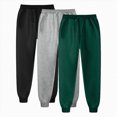 thumbnail image 1 of NOLDARES 3 Pack Baggy Sweatpants for Men Casual Pants Elastic Waist Athletic Workout Jogger Sweat,Dark Green,3XL, 1 of 4