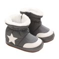 thumbnail image 1 of NOLDARES Baby Booties Girls Boys Slippers First Walkers Shoes Warm Socks Crib Shoes(Grey,6-12 Months), 1 of 6