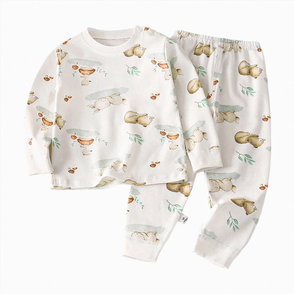 NOLDARES Baby Boy Clothes Toddler Sweatsuit Fall Winter Outfits Set Wrinkle-Resistant,Shape-Retaining,Warm and Comfortable Long Sleeve and Pants Set.(M259-Khaki)