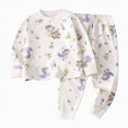 thumbnail image 1 of NOLDARES Baby Boy Clothes Toddler Sweatsuit Fall Winter Outfits Set Wrinkle-Resistant,Shape-Retaining,Warm and Comfortable Long Sleeve and Pants Set.(M259-Purple), 1 of 5