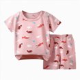 thumbnail image 1 of NOLDARES Baby Boy Summer Casual Outfit Clothes Short Sleeve Dinosaur Tee Elastic Waist Shorts 6 12 18 24 Months 2T 3T 4T Blazer,3-4 Y, 1 of 4