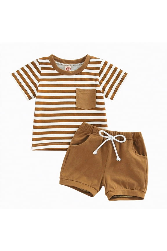 Baby Boy Summer Clothes Funny Letter T Shirt Elastic Waist Pockets Shorts Set 2 Piece Outfit Blazer,12-18 M