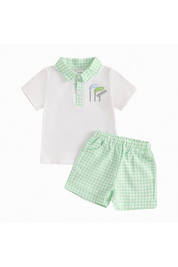 Baby Boy Summer Play Clothes Short Sleeve Letter Print Tee Elastic Waist Shorts Outfit 6 12 18 24 Months Blazer,12-18 M