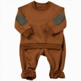 thumbnail image 1 of NOLDARES Baby Boy Toddler Clothes 2pcs Long Sleeve Sweatshirt Tops Joggers Pants Cotton Graphic Print Outfits Casual Clothing(Brown,2-3 Y), 1 of 9