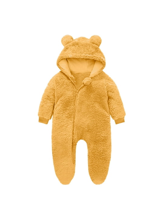 Baby Bear Onesie IADOER Baby Newborn Snowsuit Fleece Winter