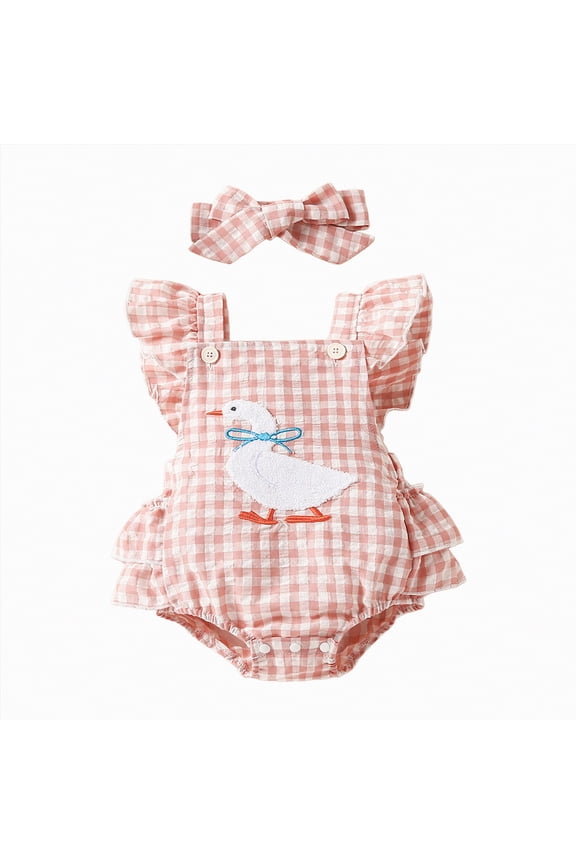 Baby Girl Clothes 12 18 24 Months Outfits For Girls Infant Toddler Girls' Clothing Ruffle Girls Pants Sets(Red,12-18 Months)