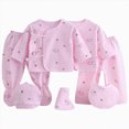 thumbnail image 1 of NOLDARES Baby Layette Clothes Set - 7 Piece New Born Boy Girl Gift Set, Baby Clothes Outfits & Newborn Essentials Must Haves - Newborn Clothes(A073-Pink), 1 of 6