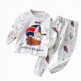thumbnail image 1 of NOLDARES Baby Toddler Girl Fall Winter Outfits 2 Piece Cute Long Sleeve Soft Tee and Relaxed Pants Set Print Clothes Clothing(White,3-6 M), 1 of 5