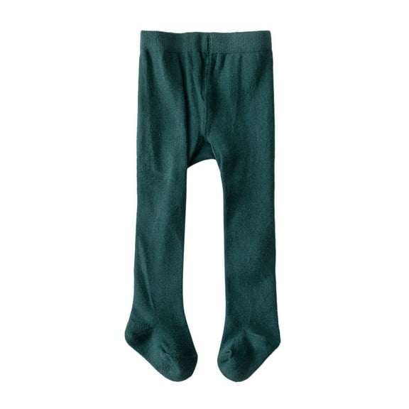 NOLDARES Baby Toddler Girls Cable Knit Cotton Tights Pantyhose Leggings Stocking Pants(Green,9-18 Months)