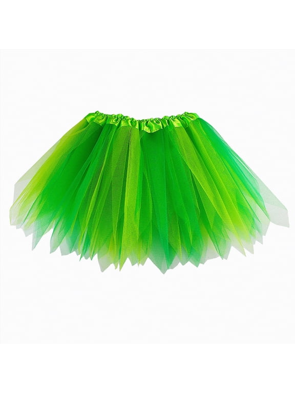 Baby Tutu Cute Skirt Toddler Little Girls'Ballet Dance Tulle Skirt 1-10T(Green,3-8 Years)