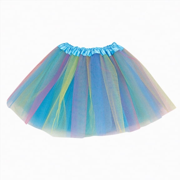 NOLDARES Baby Tutu Skirt Toddler Little Girls'Ballet Dance Tulle Skirt Kid Holiday Birthday Outfits 1-10T(Blue,One Size)