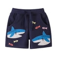 thumbnail image 1 of NOLDARES Boy's Basketball Shorts Shorts for Boys Youth Boy's Active Athletic Performance Shorts with Pockets Moisture Wicking Shorts for Boys(A10-Dark Blue,6-7), 1 of 9