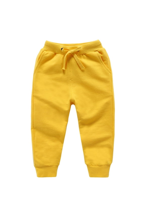 NOLDARES Boy's Cargo Joggers Pants Youth Quick Dry Hiking Lightweight Pants for Sports Outdoor with Zipper Pockets(Yellow,9-10 Years)