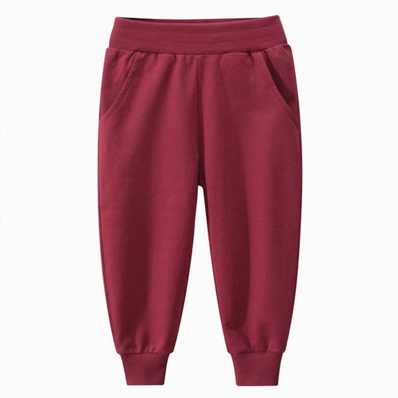 NOLDARES Boys' Baggy Sweatpants Straight Leg Open Bottom Casual Pants Elastic Waist Athletic Joggers Sweat Pants with Pockets(W128-Khaki)