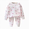 thumbnail image 1 of NOLDARES Boys' Cartoon Car Printed Long Sleeve Pajama Set 2-Piece Winter Soft Cozy Kids Sleepwear Loungewear 6-12 Months 12-24 Months 2t 3t 4t 5t 6t 7t 8t 9t Children,Pink,4-5 Y, 1 of 5