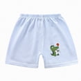 thumbnail image 1 of NOLDARES Boys Cotton Shorts Toddler Cotton Pull On Shorts with Drawstring for Summer Vacation(Light Blue,3-4 Years), 1 of 4