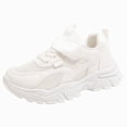 thumbnail image 1 of NOLDARES Boys Girls Shoes Sneakers Slip on Athletic Tennis Walking Shoes Lightweight Kids Shoes Grey Big Kid(White,13), 1 of 9