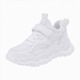 thumbnail image 1 of NOLDARES Boys Girls Sneakers Kids Lightweight Breathable Strap Athletic Running Shoes for Toddler/Little Kid/Big Kid(White,1), 1 of 9