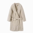 thumbnail image 1 of NOLDARES Boys Girls Towel Robe Soft Terry Cloth Kimono Bathrobes Sleepwear for Kids,Khaki,13-14 Y, 1 of 8