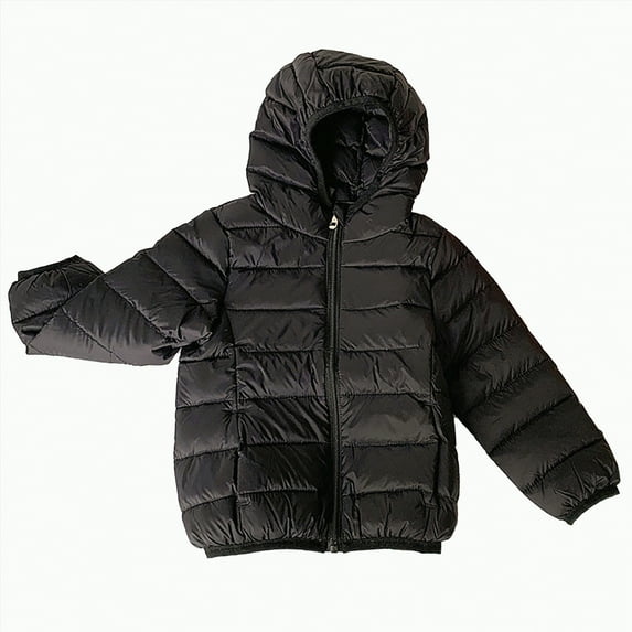 NOLDARES Boys' Heavyweight Winter Puffer Coat with Sherpa-Lined Hood and Chest Pockets Thick Coats for Kids(Black,12-14 Years)