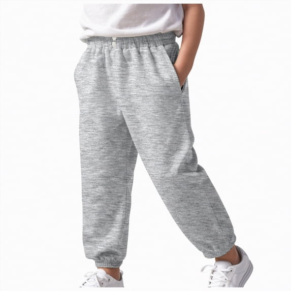 NOLDARES Boys Jogger Sweatpants with Pockets, Soft & Comfortable , Outdoor Collection(Grey,1-2 Years)