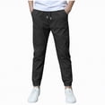thumbnail image 1 of NOLDARES Boys Sweatpants - Active Boys Joggers Athletic Pants with Pockets & Drawstring Waistband(Black,11-12 Years), 1 of 6