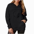 thumbnail image 1 of NOLDARES Cat Pouch Hoodie for Women Kangaroo Pocket Dog Pouch Sweatshirts Pet Carrier Animal Holder Long Sleeve Pullover Tops,Black,XXL, 1 of 9