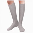 thumbnail image 1 of NOLDARES Compression Socks Women Men 6 Pairs, Knee High Best Support Circulation Socks for Running, Travel, Flight, Nurse(R002-Light Gray), 1 of 6