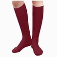 thumbnail image 1 of NOLDARES Compression Socks Women Men 6 Pairs, Knee High Best Support Circulation Socks for Running, Travel, Flight, Nurse(R002-Wine), 1 of 4