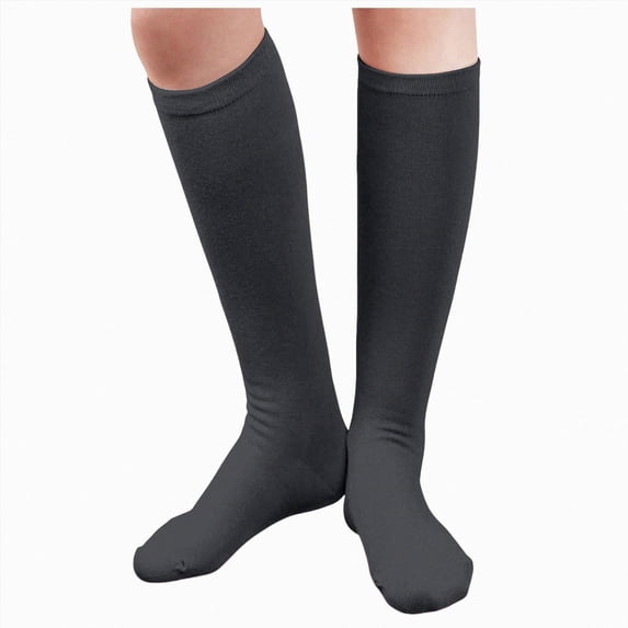 NOLDARES Compression Socks Women Men 6 Pairs, Knee High Best Support Circulation Socks for Running, Travel, Flight, Nurse(S028-Dark Gray)