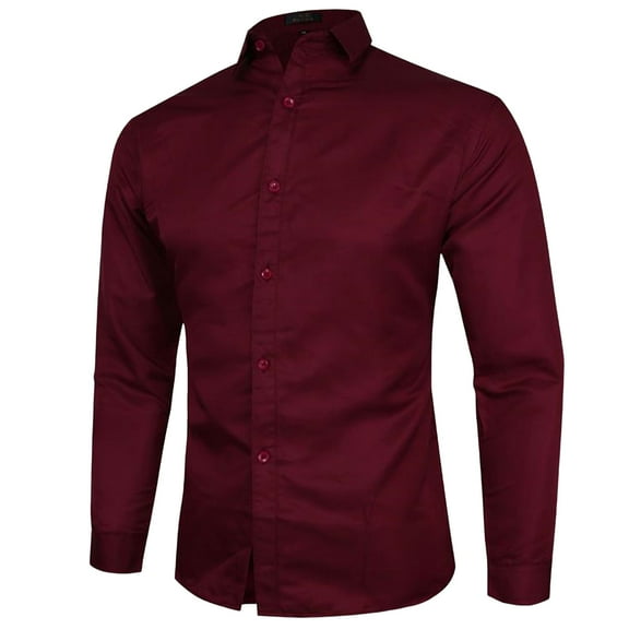 NOLDARES Dress Shirts for Men Dress Shirts Slim Fit Button Up Long Sleeve Dress Shirt Formal Business(,3XL)