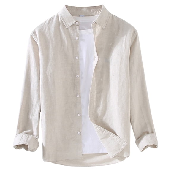 NOLDARES Dress Shirts for Men Dress Shirts Slim Fit Button Up Long Sleeve Dress Shirt Formal Business(Khaki,3XL)