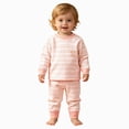 thumbnail image 1 of NOLDARES Fall Winter Toddler Baby Boy Outfit Dinosaur Embroidered Long Sleeve Sweatshirt Pullover Tops and Pants Set Size:130,Orange, 1 of 8