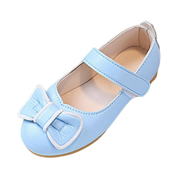 NOLDARES Girls Dress Up Shoes Sparkly Shoes for Girls Princess Mary Jane School Uniform Dress Shoes in Performance, Prom and Graduation(Blue,9.5)