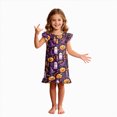 thumbnail image 1 of NOLDARES Girls Nightgowns Toddler Nightgown Halloween Cute Pajamas Dress Night Gowns for Kids Girl Clothes Girls' Sleepwear(N212-Purple), 1 of 7