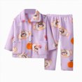thumbnail image 1 of NOLDARES Girls Pajamas Set With Fleece 2Pcs Long Sleeve Button Down Pjs Luxury pajama, Long sleeve & pants ideal for sleepwear, birthday party, or as gifts(K027-Wine), 1 of 4