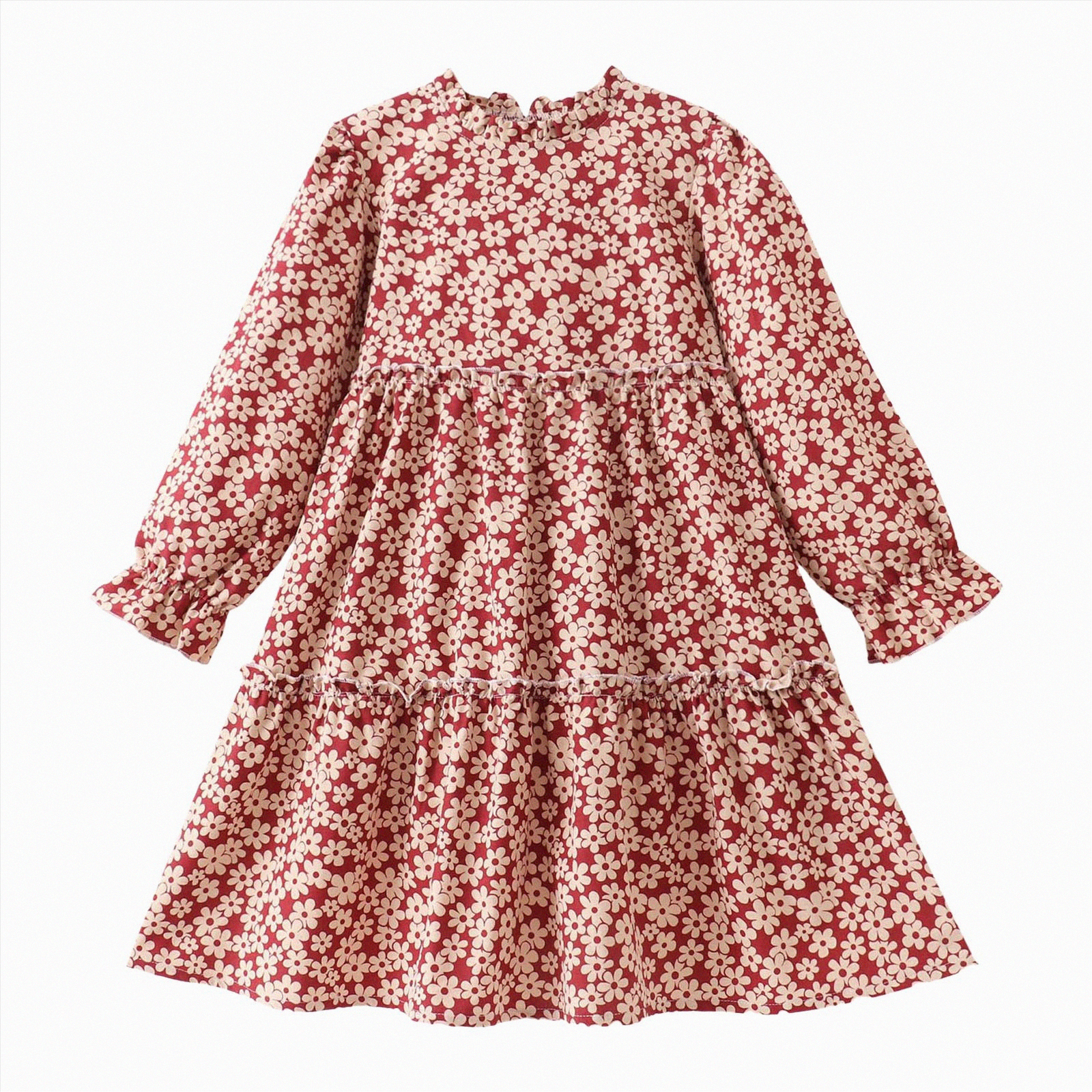 red sweater dress girls Baby And Toddler Girls Long Sleeve Cable Knit Sweater Dress - RED