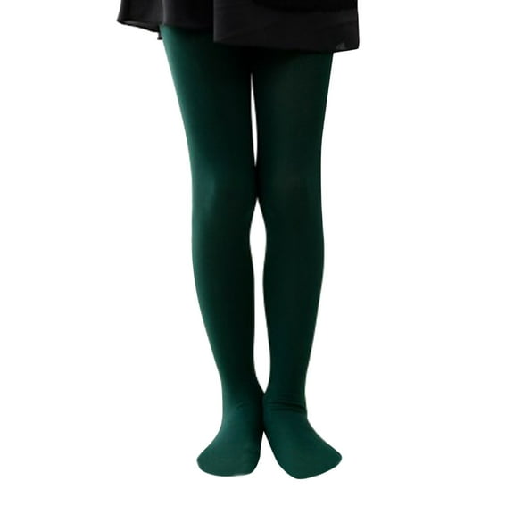 NOLDARES Girls Thick Fleece Lined Tights Winter Warm Microfiber Cozy Tights Soft Cotton Infant Leggings Warm Stockings,GN2,6-8 Years